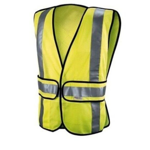 Reflective Safety Vest, Class 2 Construction, Hi-Viz, Yellow & Orange 3 pc Lot - Picture 3 of 15